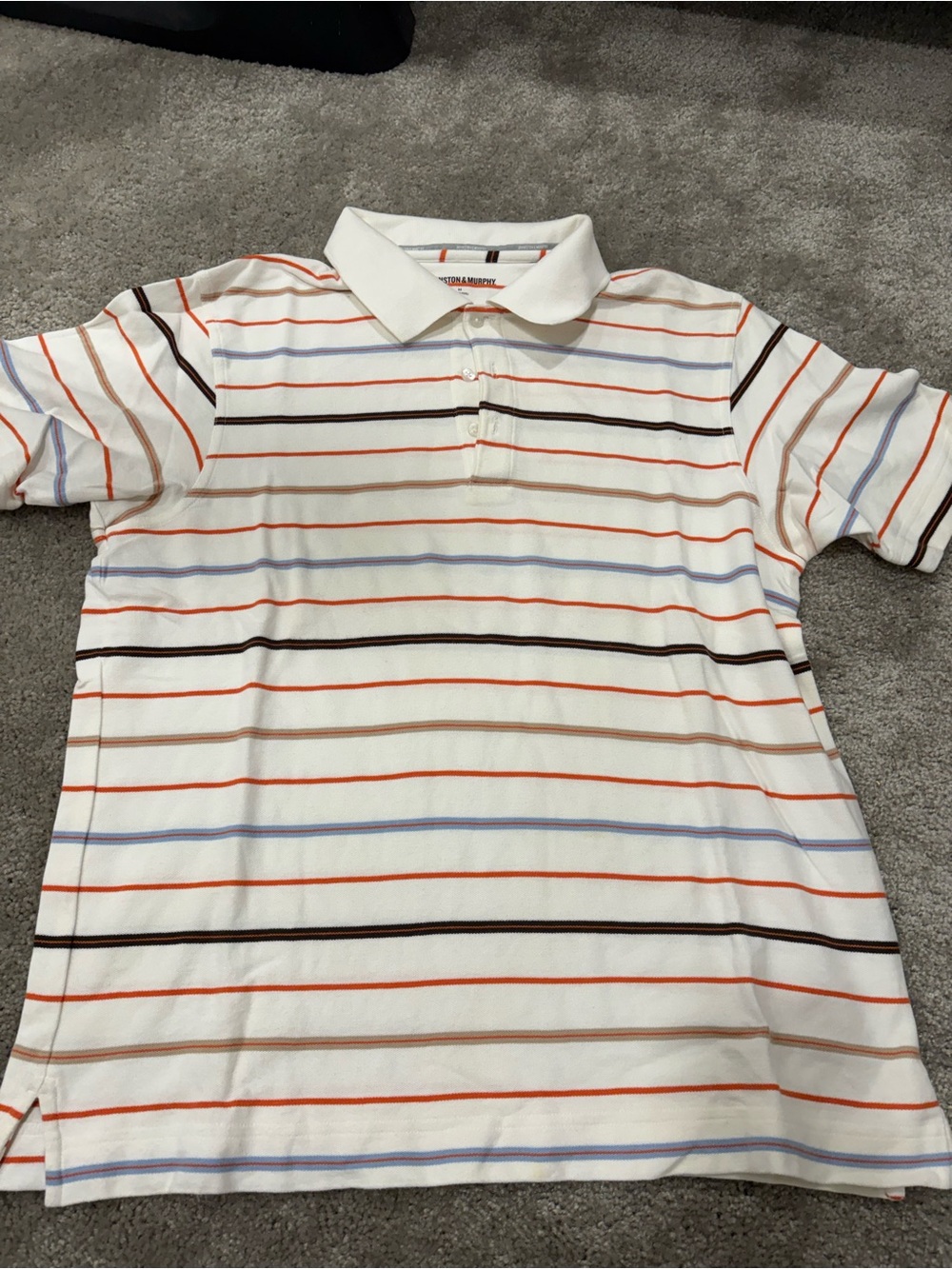 Johnston & Murphy nwot stripe polo top